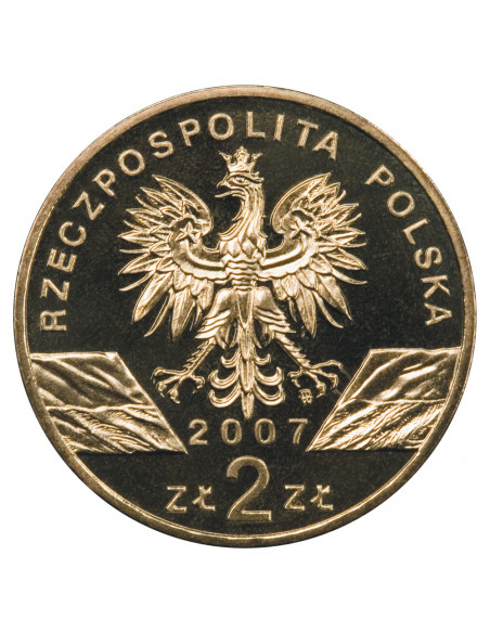 Rewers monety 2 zł 2007 Zwierzęta świata: Foka szara woreczek 50 szt.