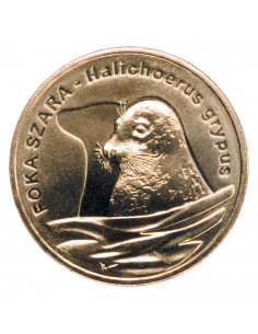Awers monety 2 zł 2007 Zwierzęta świata: Foka szara woreczek 50 szt. 2