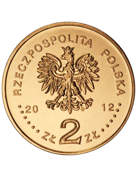 Rewers monety 2 zł 2012 Polskie okręty: Niszczyciel „Piorun” Oryginalne opakowanie zawierające 50 sztuk monet