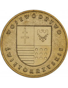 Awers monety 2 zł 2005 Herby Województw: świętokrzyskie woreczek 50 szt. 2