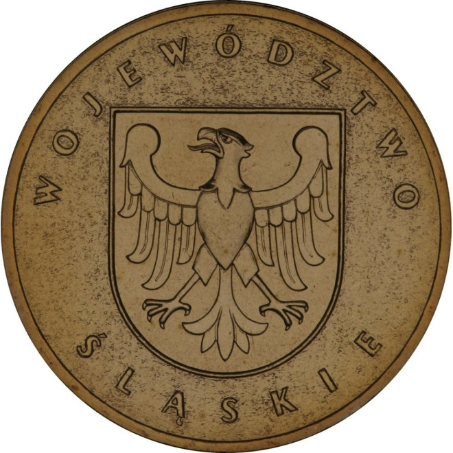 Rewers monety 2 zł 2004 Herby Województw: śląskie woreczek 50 szt.
