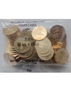 Awers monety 2 zł 2013 Polskie okręty – Fregata rakietowa „Gen. K. Pułaski” woreczek 50 szt.