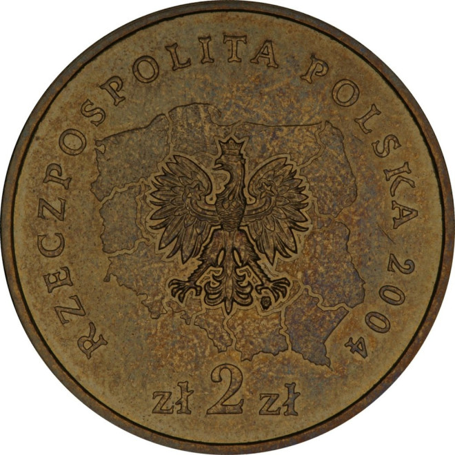 Rewers monety 2 zł 2004 Herby Województw: lubelskie woreczek 50 szt.