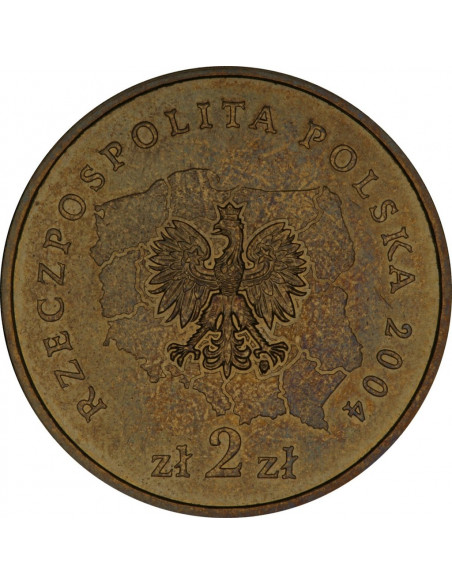 Rewers monety 2 zł 2004 Herby Województw: lubelskie woreczek 50 szt.