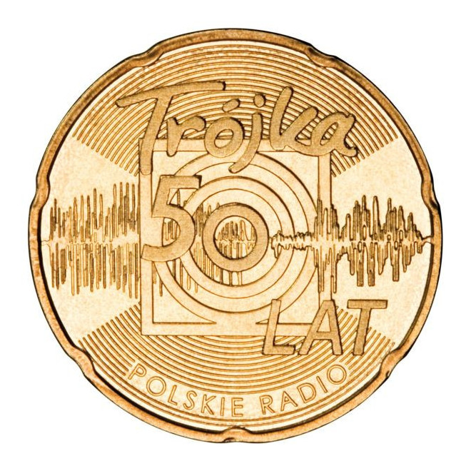 Rewers monety 2 zł 2012 50lecie Programu 3 Polskiego Radia woreczek 50 szt.