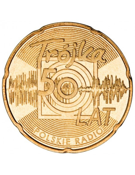 Rewers monety 2 zł 2012 50lecie Programu 3 Polskiego Radia woreczek 50 szt.