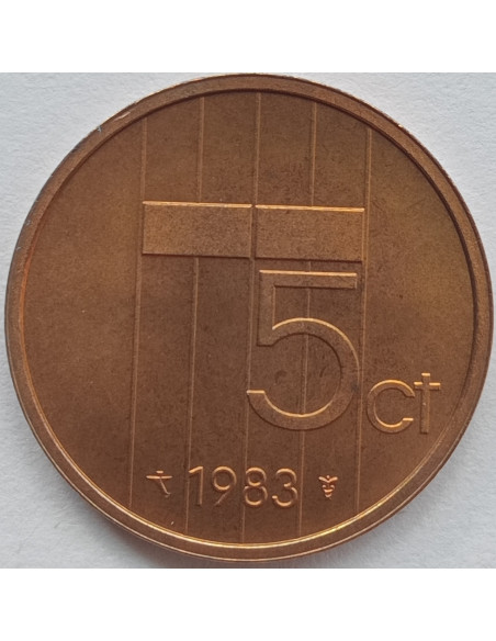 Rewers monety Holandia 5 Cent 1983