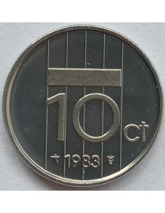 Awers monety Holandia 10 Cent 1983 2