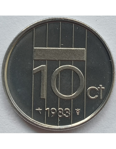 Rewers monety Holandia 10 Cent 1983