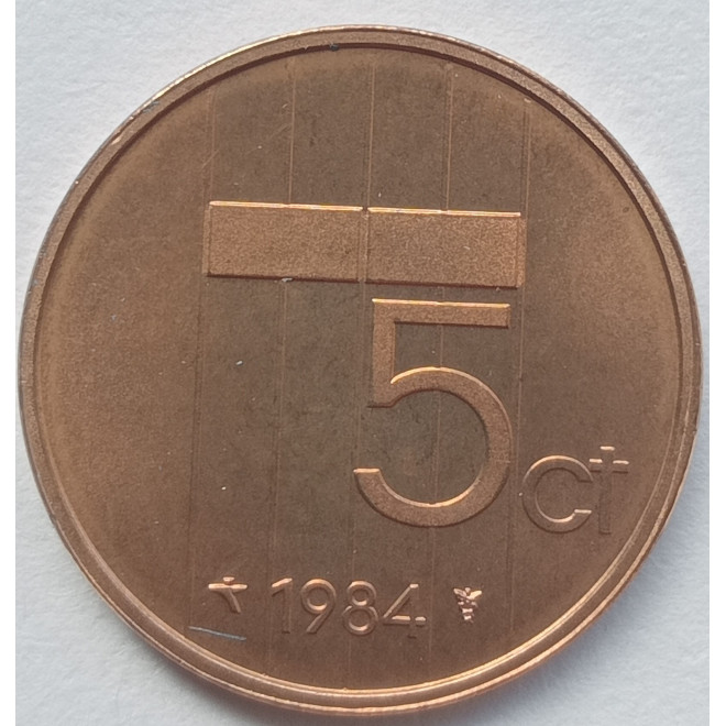 Rewers monety Holandia 5 Cent 1984