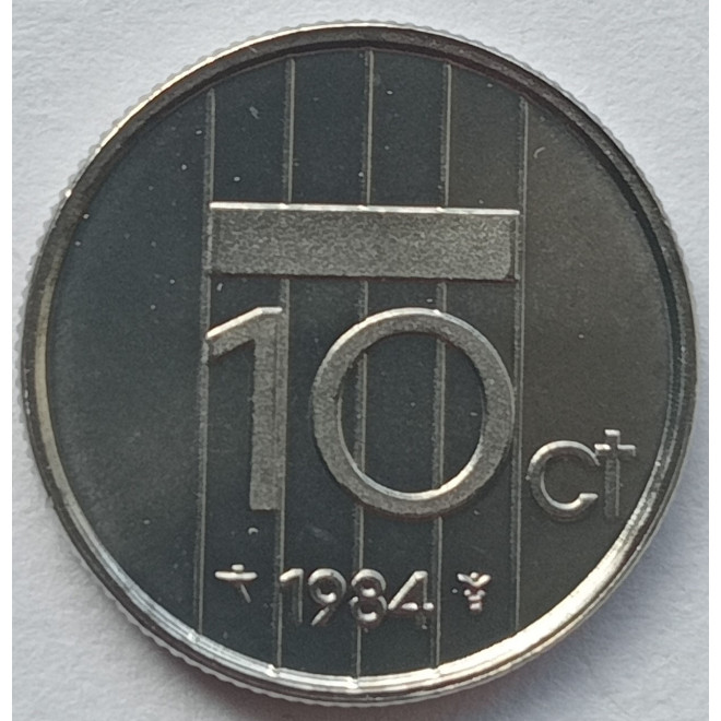 Rewers monety Holandia 10 Cent 1984