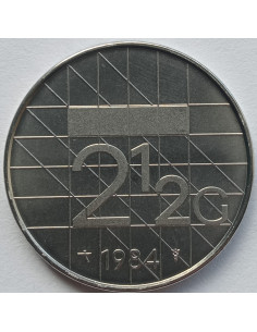 Awers monety Holandia 25 Gulden 1984 2