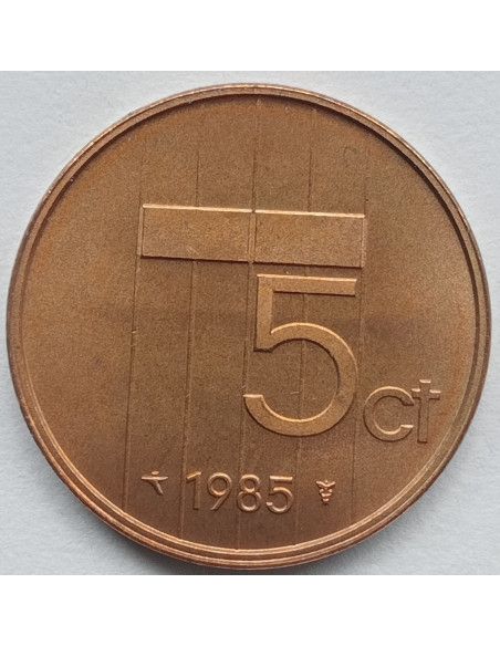 Rewers monety Holandia 5 Cent 1985