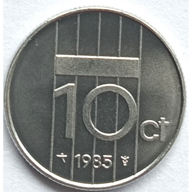 Rewers monety Holandia 10 Cent 1985