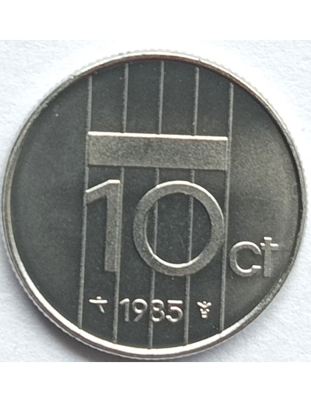 Rewers monety Holandia 10 Cent 1985