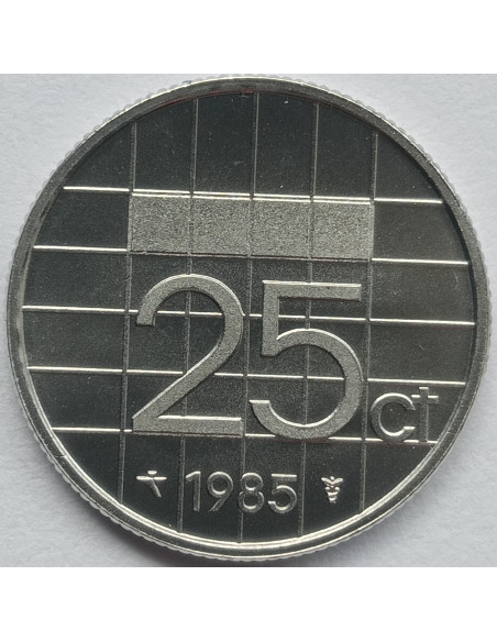 Rewers monety Holandia 25 Cent 1985