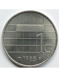 Awers monety Holandia 1 Gulden 1985 2