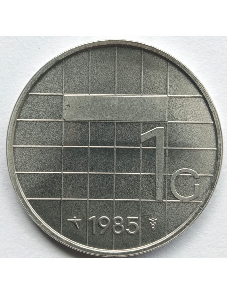 Rewers monety Holandia 1 Gulden 1985