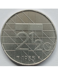 Awers monety Holandia 25 Gulden 1985 2