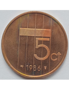 Awers monety Holandia 5 Cent 1986 2