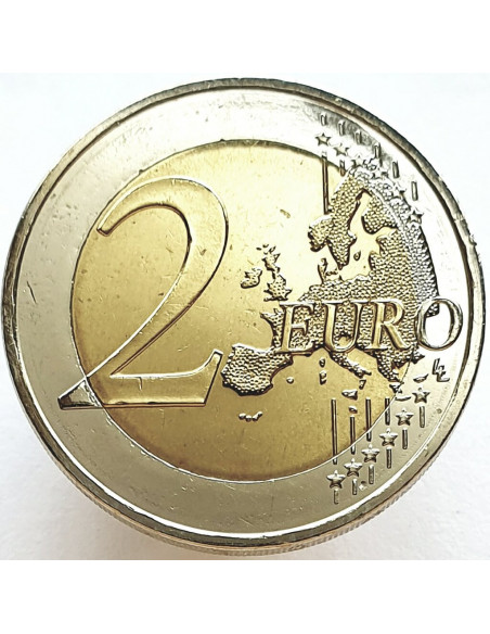 Rewers monety Grecja 2 euro 2016 10 rocznica urodzin kompozytora Dimitriego Mitrópoulosa