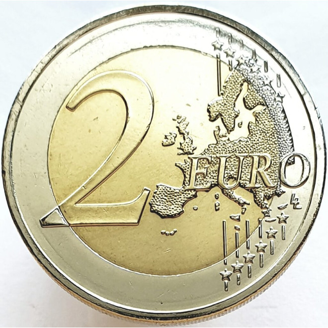 Rewers monety Grecja 2 euro 2016 150 rocznica szturmu na klasztor Arkadii