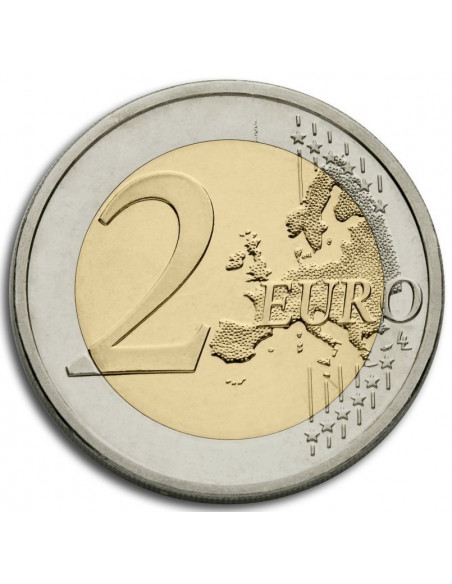 Rewers monety Grecja 2 euro 2014 150lecie Unii Wysp Jońskich z Grecją