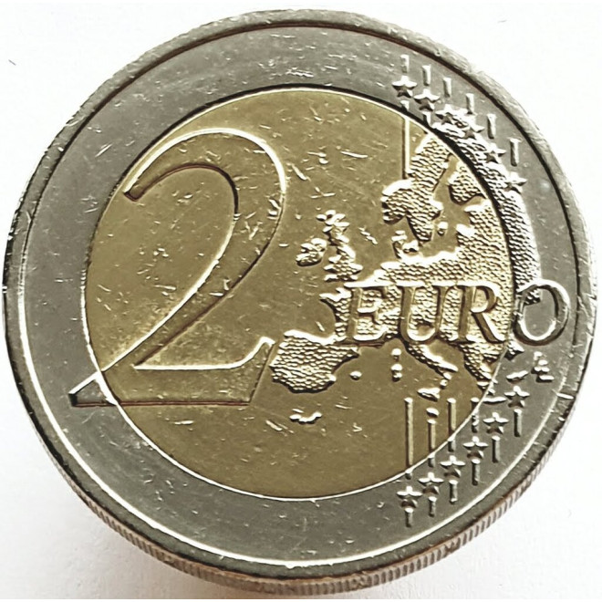 Rewers monety Grecja 2 euro 2013 2400 rocznica utworzenia Akademii Platońskiej