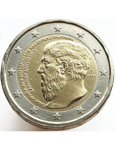 Awers monety Grecja 2 euro 2013 2400 rocznica utworzenia Akademii Platońskiej