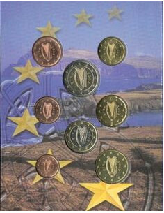 Awers monety Irlandia Różne euro zestaw 2002 2
