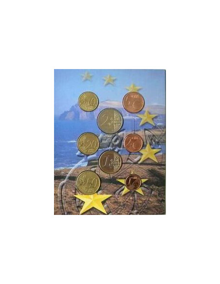 Rewers monety Irlandia Różne euro zestaw 2002