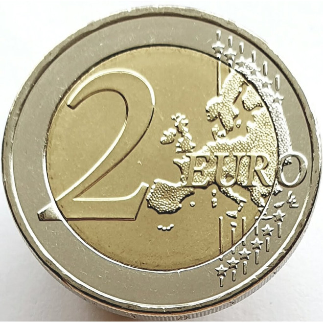 Rewers monety Grecja 2 euro 2012 10lecie banknotów i monet euro Grecja