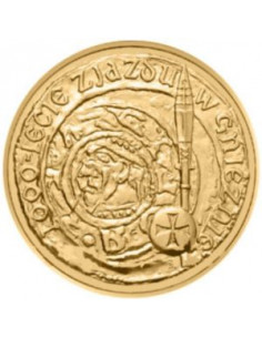 Awers monety 2 zł 2000 1000lecie zjazdu w Gnieźnie