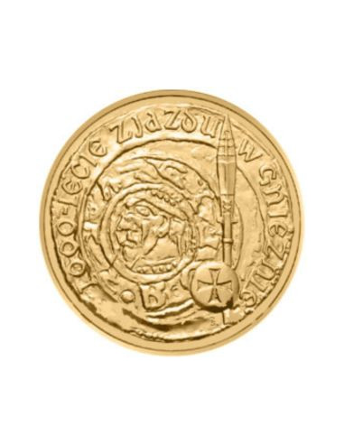 Awers monety 2 zł 2000 1000lecie zjazdu w Gnieźnie