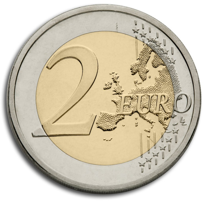 Rewers monety Grecja 2 euro 2010 2500 rocznica Bitwy pod Maratonem