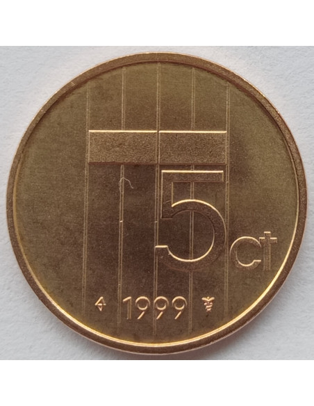 Rewers monety Holandia 5 Cent 1999