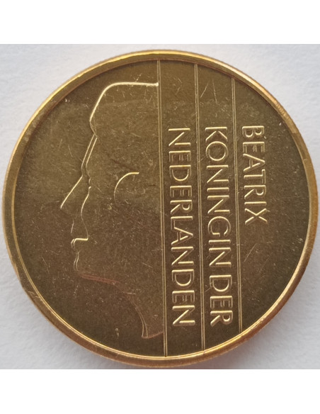 Awers monety Holandia 5 Gulden 1999