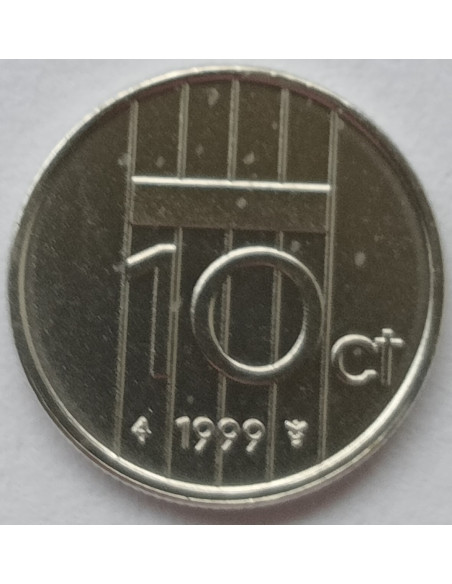 Rewers monety Holandia 10 Cent 1999