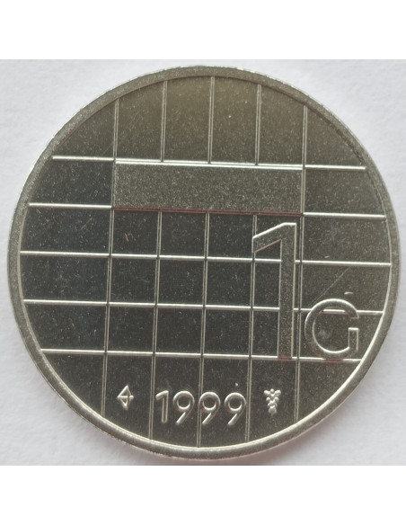 Rewers monety Holandia 1 Gulden 1999
