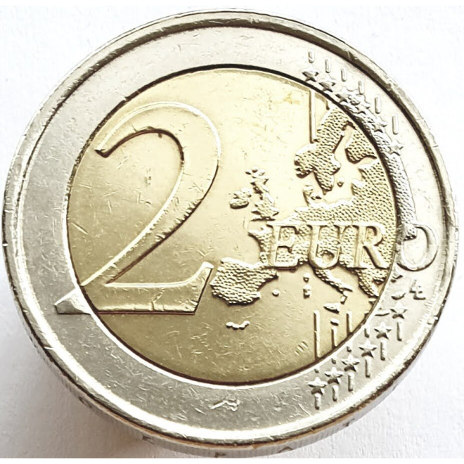 Rewers monety Grecja 2 euro 2007 50lecie Traktatu Rzymskiego Grecja