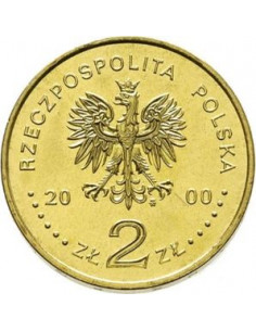 Awers monety 2 zł 2000 1000lecie zjazdu w Gnieźnie 2