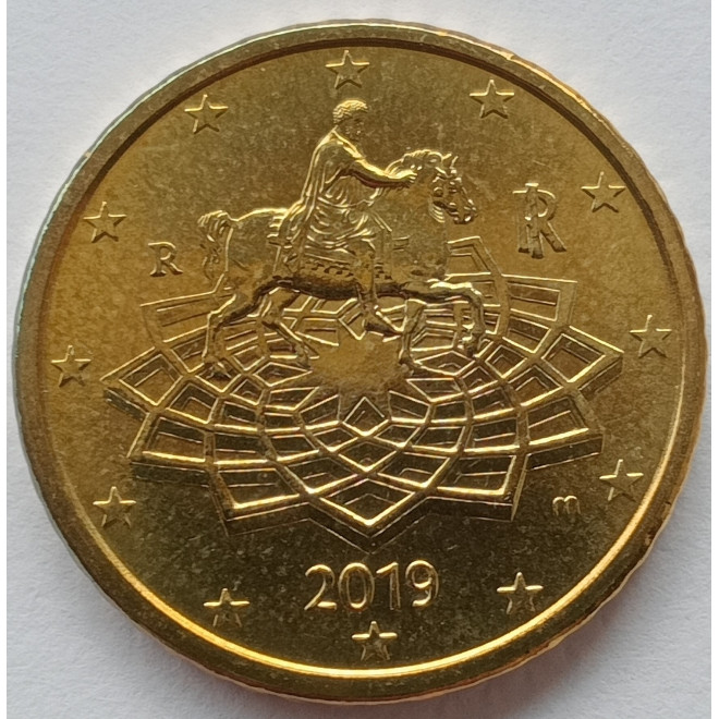 Rewers monety Włochy 50 Euro Cent 2019