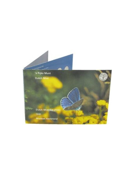 Awers monety 1991 Różne Guldeny Zestaw Prowincja Drente