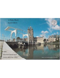 Awers monety 1992 Różne Guldeny Zestaw Prowincja Zelandia