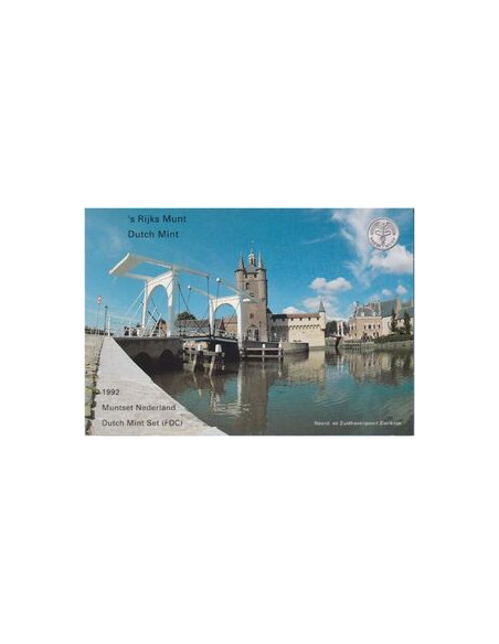 Awers monety 1992 Różne Guldeny Zestaw Prowincja Zelandia