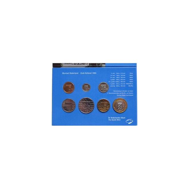 Rewers monety 1995 Różne Guldeny Zestaw Prowincja Zelandi