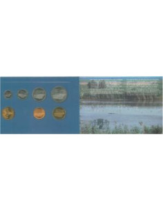 Awers monety 1989 Różne Guldeny Zestaw Prowincja Flevoland 2