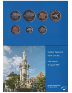 Awers monety 1996 Różne Guldeny Zestaw Prowincja Overijssel 2