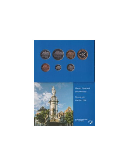 Rewers monety 1996 Różne Guldeny Zestaw Prowincja Overijssel