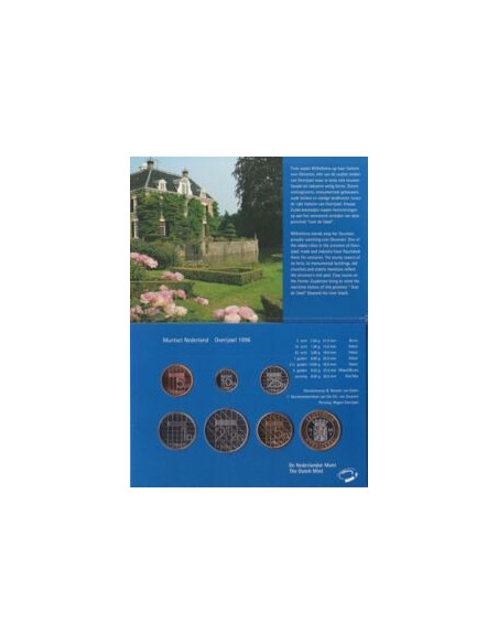 Rewers monety 1996 Różne Guldeny Zestaw Prowincja Overijssel